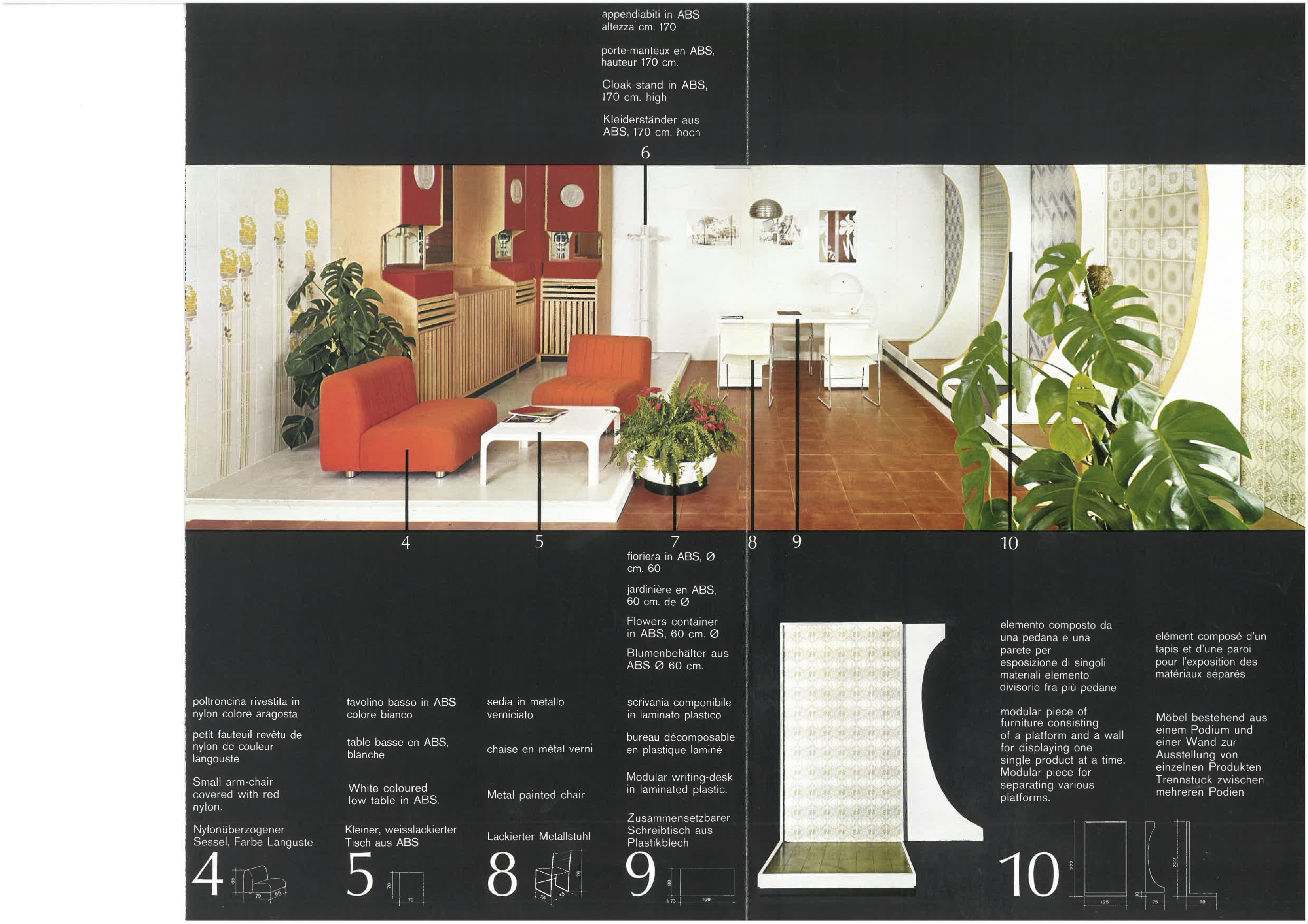 Fondo Parmeggiani - Iris Ceramica modulo tipo espositori anni '70 Fondo Parmeggiani - Iris Ceramica modulo tipo espositori anni '70