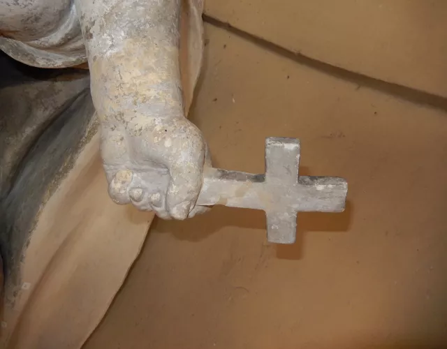 Madonna Grassa - durante il restauro